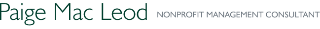 Paige Mac Leod : Nonprofit Management Consultant