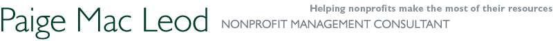Paige Mac Leod : Nonprofit Management Consultant